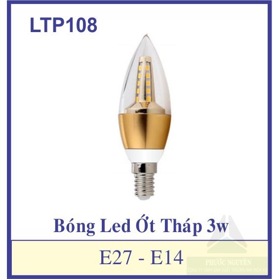 Bóng Led trái ớt tháp E14 - E27