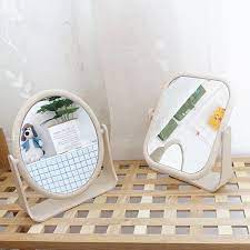 Gương trang điểm 2 mặt để bàn xoay 360 độ Hàn Quốc-Dụng cụ trang điểm siêu dễ thương cho chị em VS STORE