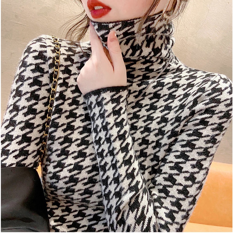 Áo len Pure Cube cổ cao phong cách thu đông thời trang thanh lịch cho nữ