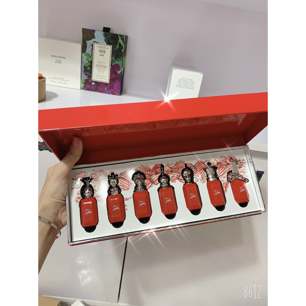 Set Nước Hoa Nữ ❣️FREESHIP❣️ Set Nước Hoa Christian Louboutin - Loubiworld Miniatures ( EDP 9ml x 7 )