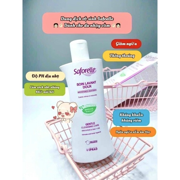 Dung dịch vệ sinh phụ nữ Saforelle được Bác sĩ phụ khoa khuyên dùng số 1 tại Pháp.