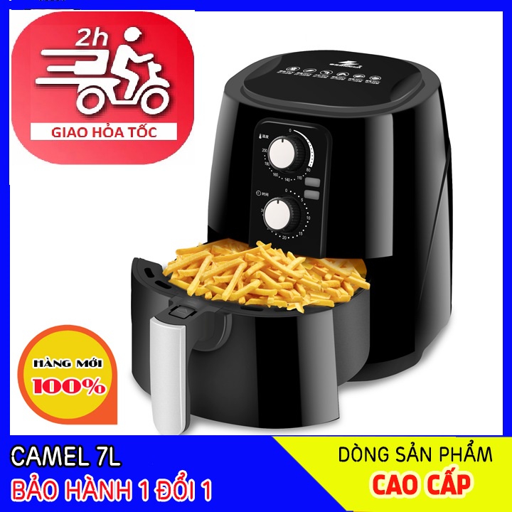 Nồi chiên không dầu CAMEL JY-608 7L. Nấu được nguyên con Gà