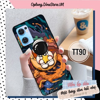 Ốp Reno 7 5G - Reno 7Z 5G - Ốp lưng điện thoại Oppo bảo vệ camera chống bám bẩn in hình phi hành gia vũ trụ.