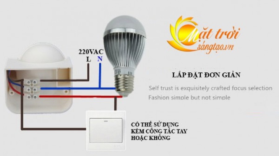 Công tắc cảm biến chuyển động hồng ngoại chống nước