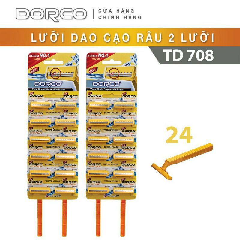 Sale Dao cạo râu 2 lưỡi kép Dorco Hàn Quốc