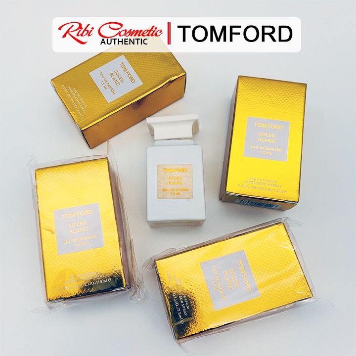 Nước hoa nữ Tom Ford Soleil Blanc 7.5ml Solely blancThơm lưu hương lâu 6 - 8 giờ , chính hãng 100% . Ribi cosmetics .