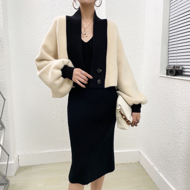 Set đầm len cao cấp