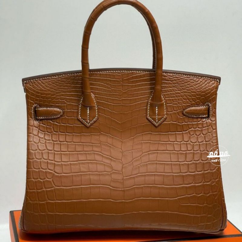 Túi xách HM Birkin da cá sấu . Tặng kèm 01 đôi dép HM da epsom pháp