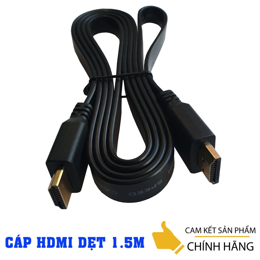 Cáp HDMI dẹt 1.5M, 3M, 5M giá rẻ - chuẩn 1.4 FULL HD