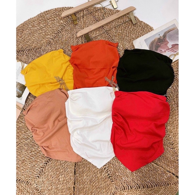 Áo 2 dây xích tà nhọn (có mút ngực)