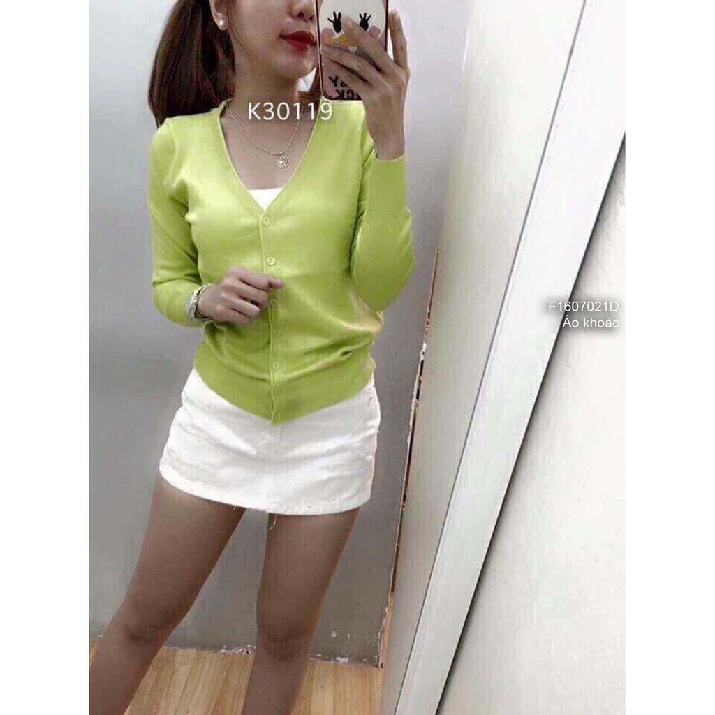 Áo khoác cadigan len nút bọc hàng nhập QC | ATB | BigBuy360 - bigbuy360.vn