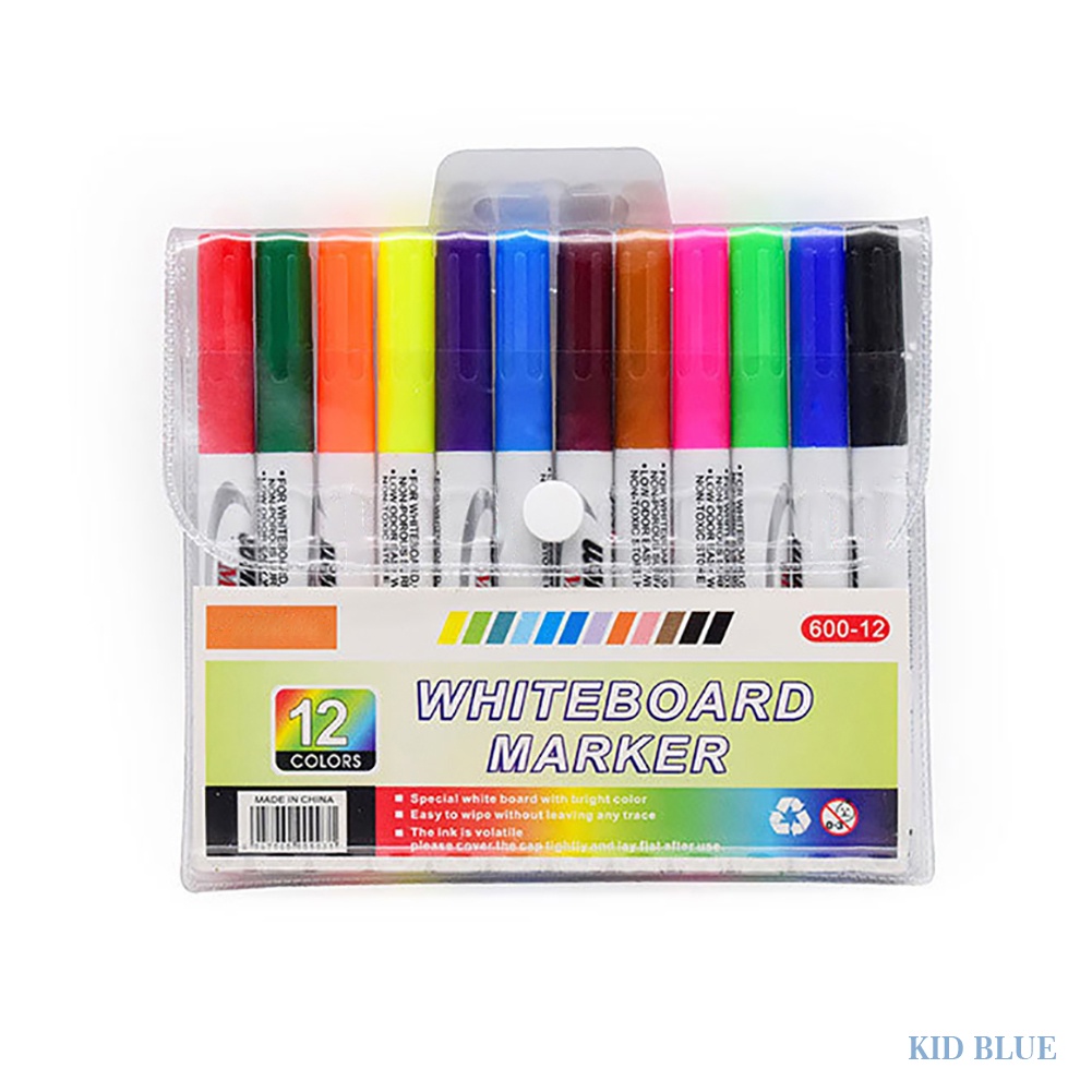 Set 12 Bút Lông Viết Bảng + 1 Muỗng Màu Sắc Nổi Bật Cho Bé