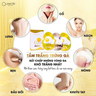 Tắm trắng trứng gà Queenie (Hộp 3 gói)