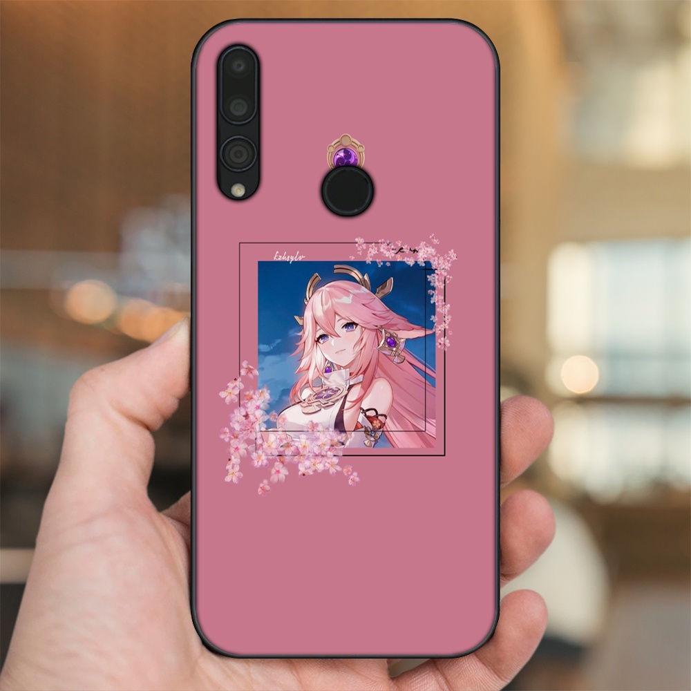 Ốp lưng Huawei Y9 Prime 2019 viền đen in hình Yae Miko Genshin Impact