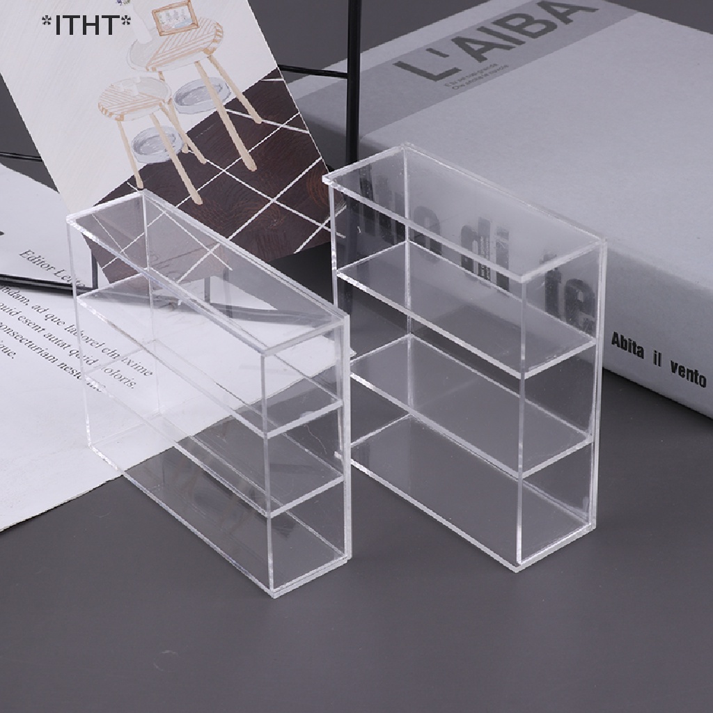 Hộp Trưng Bày Tủ Trưng Bày Mô Hình Nhà Búp Bê Bằng Acrylic Tỷ Lệ 1 / 12