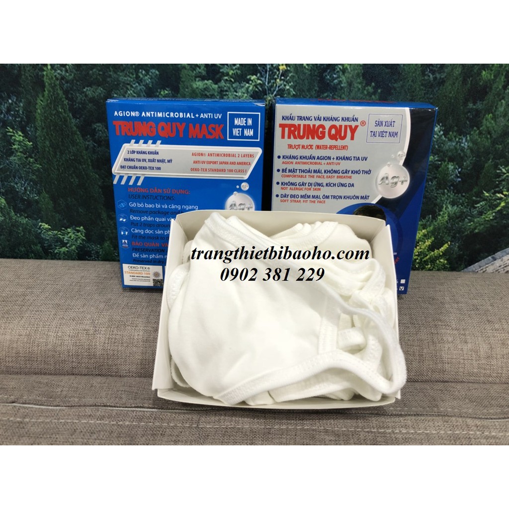 Combo - 1 hộp Khẩu trang 10 cái trượt nước kháng khuẩn NANO - HÌNH THẬT