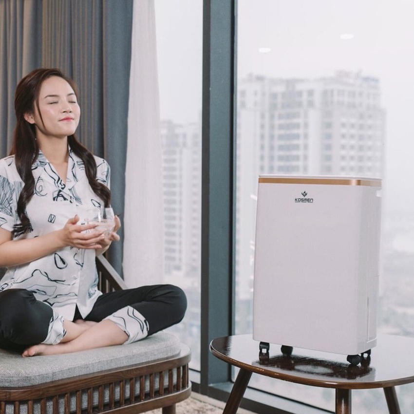 Máy hút ẩm Kosmen KM-12N – Công suất 12L-20L ngày - Diện tích 40-80m2 - Lưu lượng gió 160m3/h - Bảo hành 24 tháng