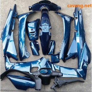 Dàn áo xe máy Wave a - nhựa ABS - màu xanh nhớt