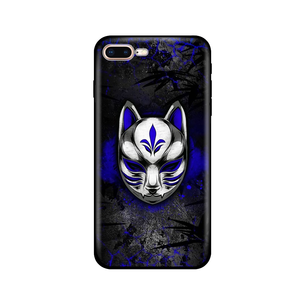 Ốp Điện Thoại Tpu Dẻo Màu Đen In Hình Mặt Nạ Samurai Nhật Bản Cho Iphone 5s 5 S SE 2020 2016 6s 6 S 7 8 Plus