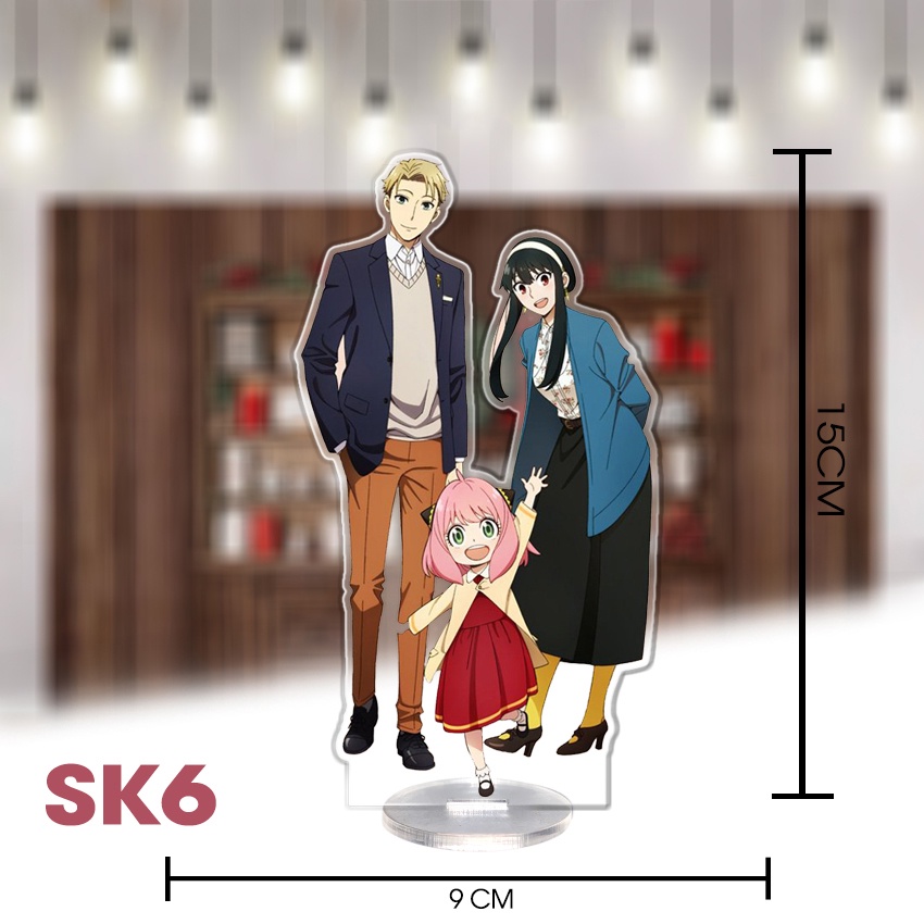 Mô hình standee 2D SPY x FAMILLY, mô hình các nhân vật anime, hoạt hình, quà tặng ý nghĩa, sưu tập, standee mica