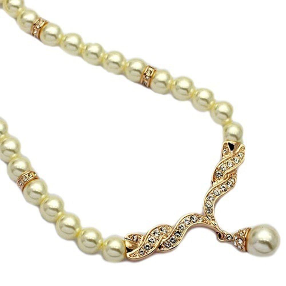 Set Vòng cổ Và Bông Tai Hình Đôi Cánh Thiên Thần Thời Trang