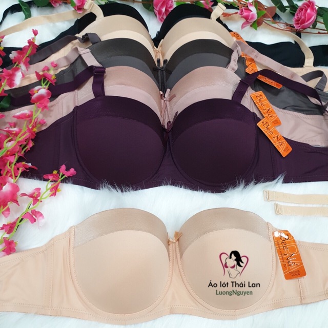 Áo lót ngực cup ngang không đệm bigsize Thái Lan có gọng cup b 2253 size 36 đến 44