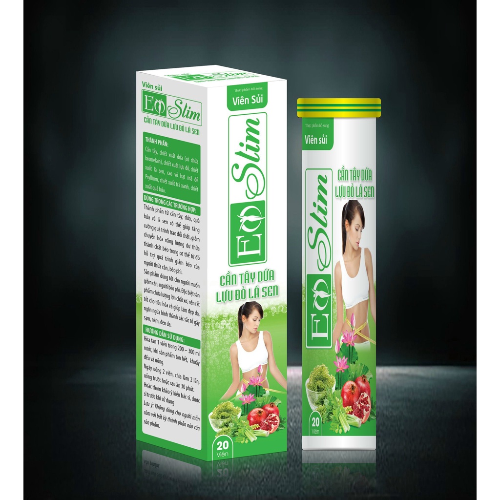 Viên Sủi Giảm Cân Slim Body Pluss-Giúp Tăng Cường Chuyển Hóa Chất Béo, Hỗ Trợ Giảm Cân An Toàn Hiệu Quả- Tuýp 20 viên