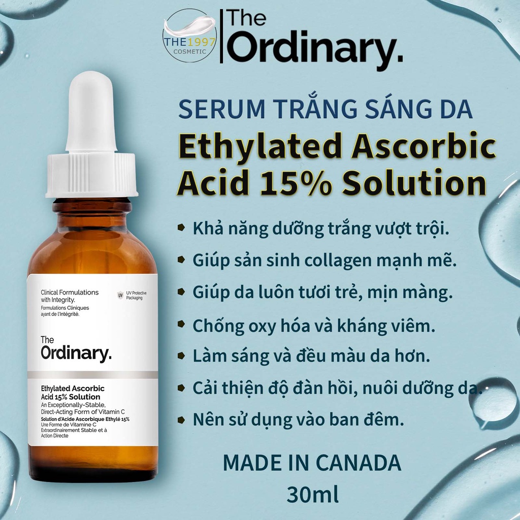 Serum Sáng Da The Ordinary Ethylated Ascorbic Acid 15% Solution