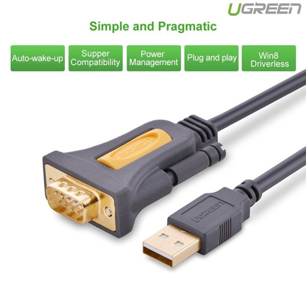 Cáp USB to Com dài 2m Ugreen 20222