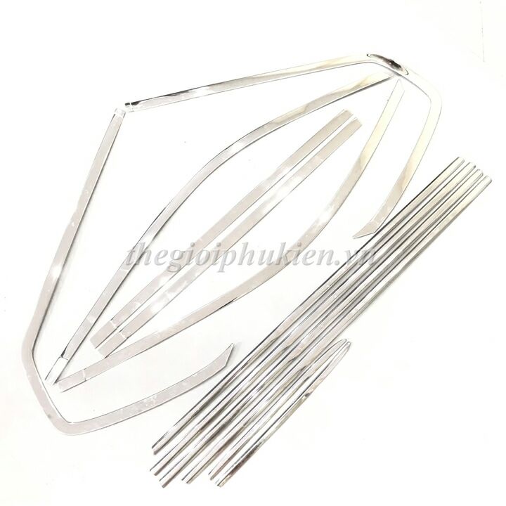 Bộ nẹp viền cong kính, chân kính Toyota Land Cruiser Prado