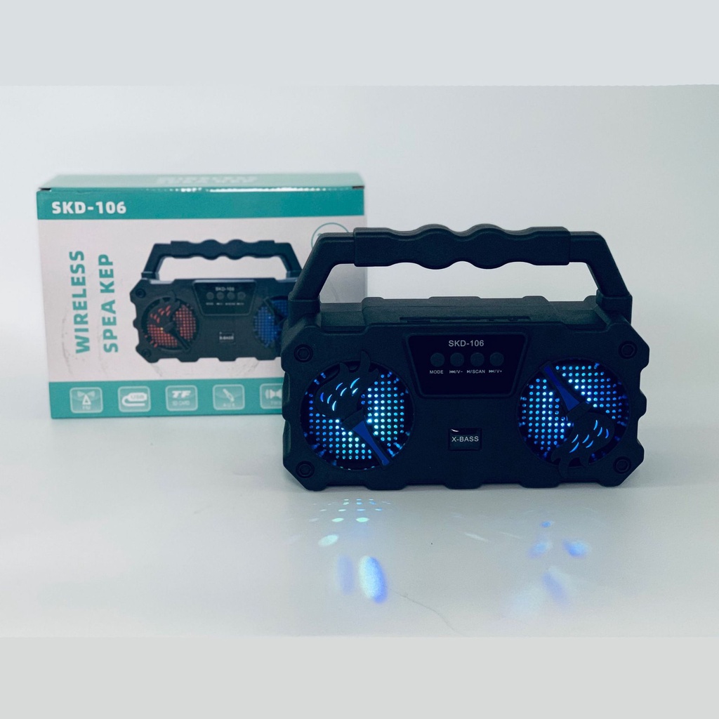 Loa bluetooth, loa karaoke SKD-106 mẫu mới 2022 với công suất lớn và âm thanh cực chất