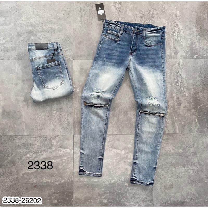 Quần Jeans AMR Nam Rách Vá Cực Chất - Quần Bò Nam Nhiều Mẫu Mới Hot Trend Hiện Nay