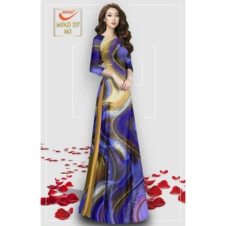 vải áo dài màu chuyển sắc