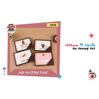 ALBUM bìa gỗ trang trí 8 INCH DIY làm quà tặng