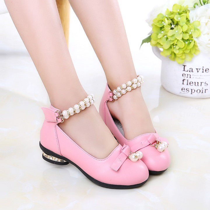 Giày búp bê hồng bé gái MT02
