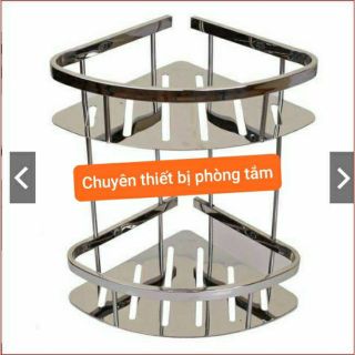 [SIÊU BỀN] KỆ GÓC 2 TẦNG INOX 304