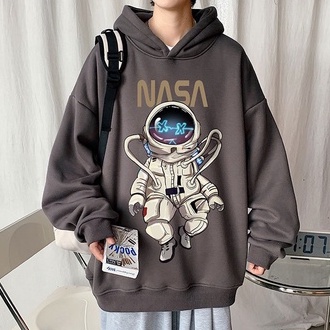 Áo Khoác Hoodie Unisex Nam Nữ In Hình NASA Form Rộng Ulzzang HD05