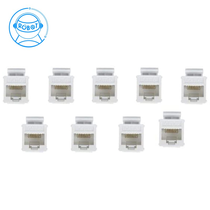 Set 10 Đầu Nối Dây Cáp Mạng Cat6 Rj45 | BigBuy360 - bigbuy360.vn