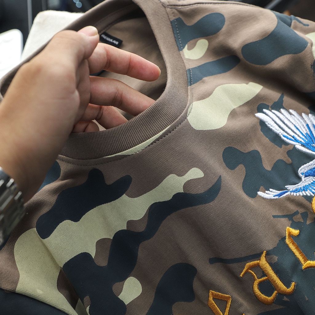 Áo Thun Nam Army Camo Peace , Chất Vải Cotton 2 chiều Thoải Mái , AT011655 ,SOMEHOW