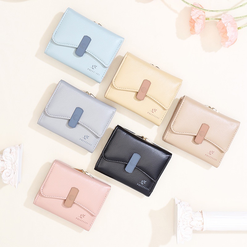 Ví Ngắn Đựng Tiền Xu Và Thẻ Đáng Yêu Cho Nữ