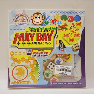 Cờ Cá Ngựa / Đua Máy Bay Gỗ 2 trong 1 Boardgame