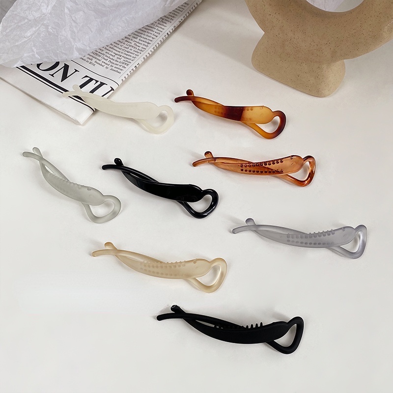 Kẹp Tóc Hình Quả Chuối Đơn Giản Phong Cách vintage Hàn Quốc