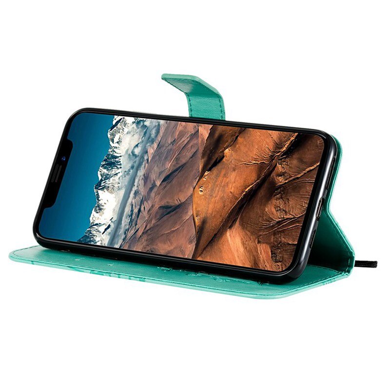 Bao da điện thoại kiểu ví nắp lật in hình bướm cho Huawei Honor 10 P8 P9 lite mini 2017 Enjoy 7 7S P smart
