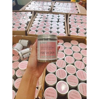 Tẩy da chết organic cafe sữa non hemia hàn quốc