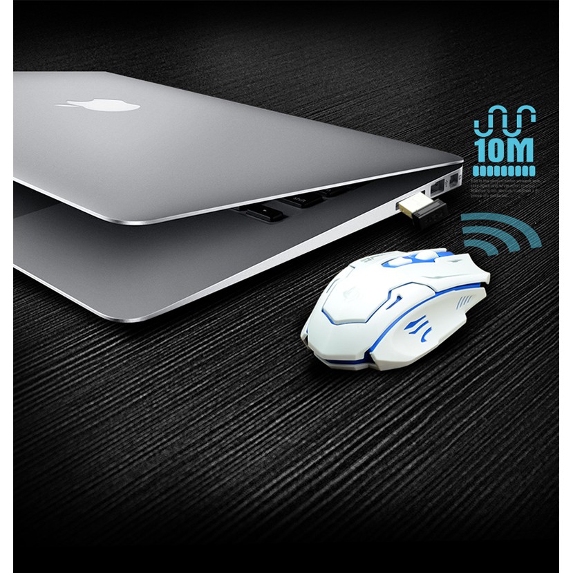 Bộ Bàn Phím Giả Cơ Gaming Kèm Chuột Chơi Game Không Dây HK8100 Dùng Cho Máy Tính Để Bàn PC Laptop