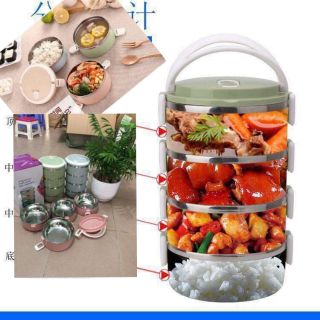 Hộp cơm giữ nhiệt lúa mạch 4 tầng tiện dụnglàsản phẩm tiện ích, mang lại cho bạn bữa ăn ngon miệng, sạch sẽ và bổ dưỡng.
