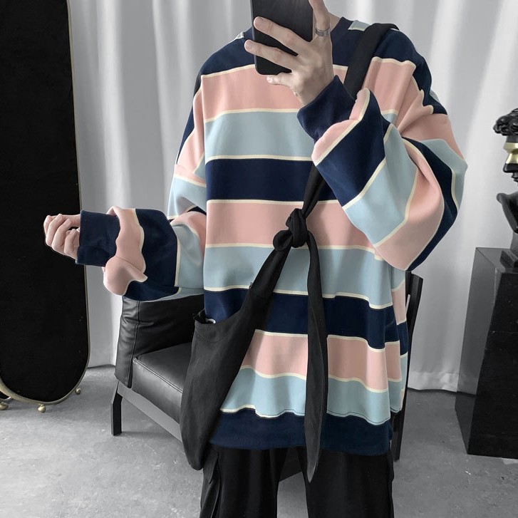 Áo nỉ cổ tròn tay dài phong cách thời trang hàn quốc dành cho nam giới | BigBuy360 - bigbuy360.vn