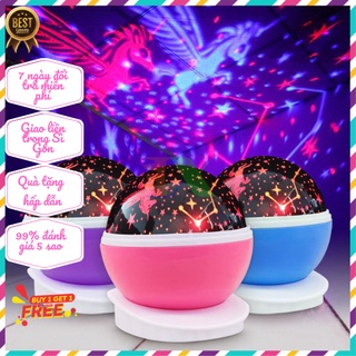 Đèn chiếu sao, đèn ngủ, đèn trang trí tự xoay 360 star master pro - 3d