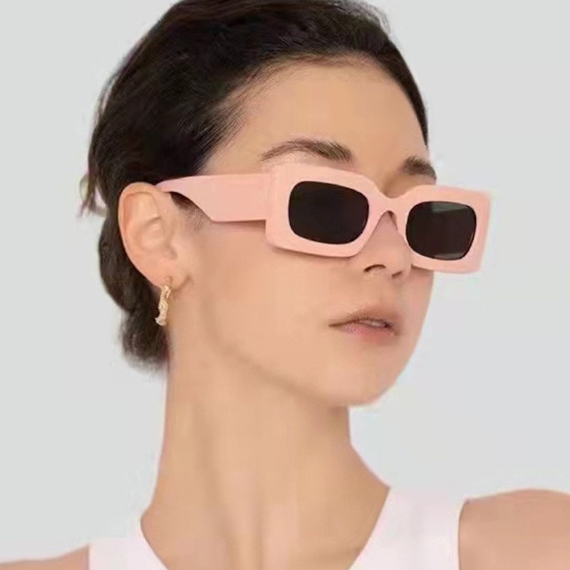 Kính Mát Gọng Vuông Màu Kẹo Chống Tia UV Thời Trang Cho Nam Nữ