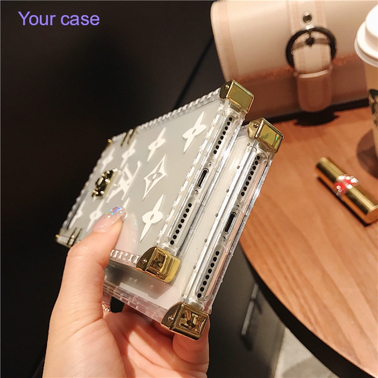 Ốp Điện Thoại Cứng Trong Suốt Kèm Dây Đeo Thời Trang Cho iPhone 6/6S 7/8 6P/6SP 7P/8P X/XS XR XS MAX 12 ip13